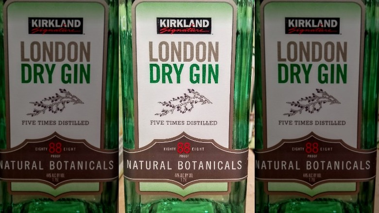 Bottle of Kirkland Signature London Dry Gin