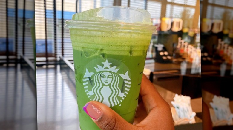 Starbucks iced matcha latte