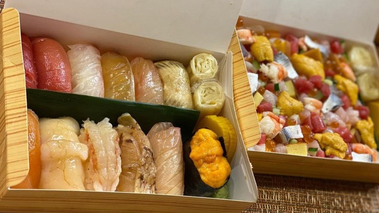 Shin Sushi nigiri bento box