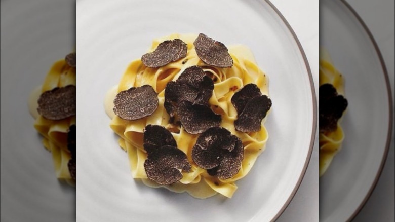 Handmade truffle pasta