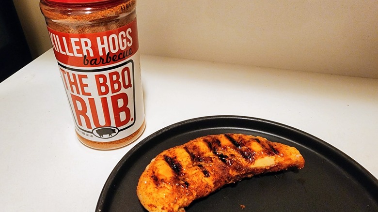 BBQ seasoning and chicken tender