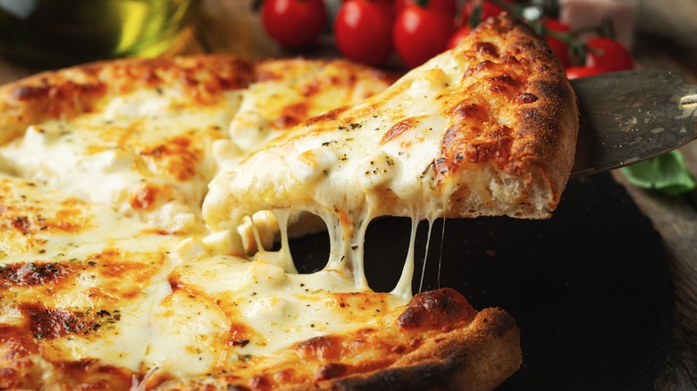fresh mozzarella cheese pizza
