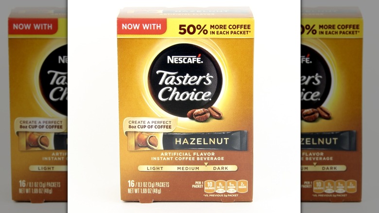 Nescafe Tasters Choice hazelnut coffee