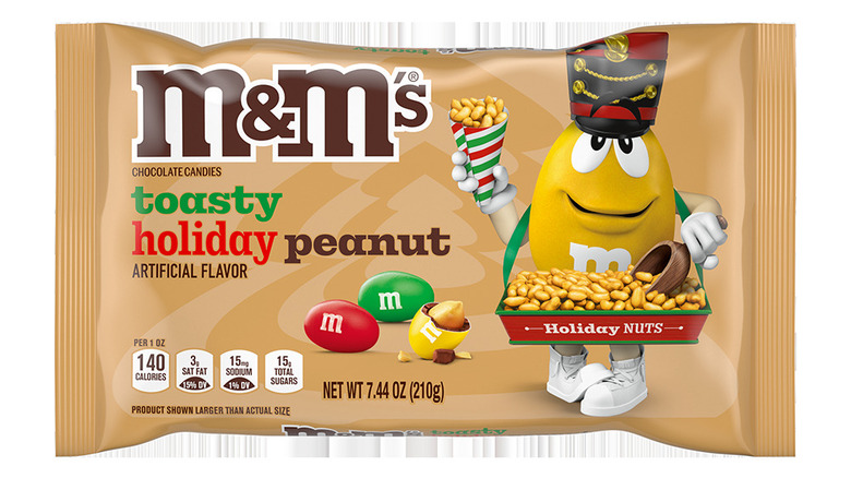 m&m's toasty holiday peanut candy