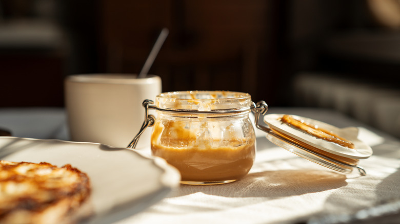 jar of peanut butter for baking