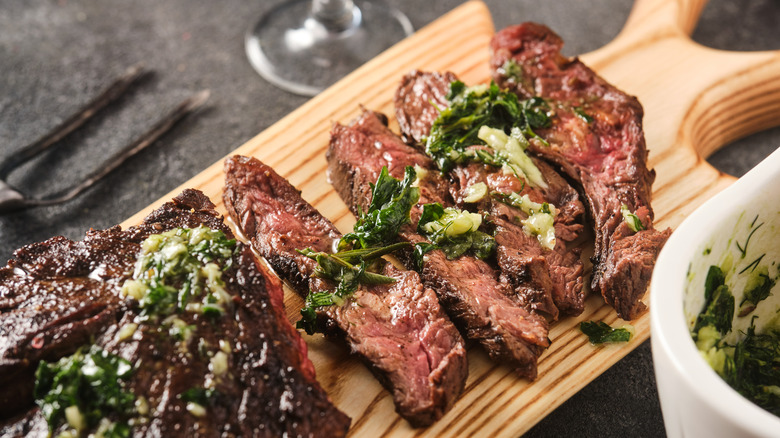 skirt steak with chimichurri