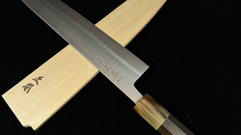 close up of Korin knife