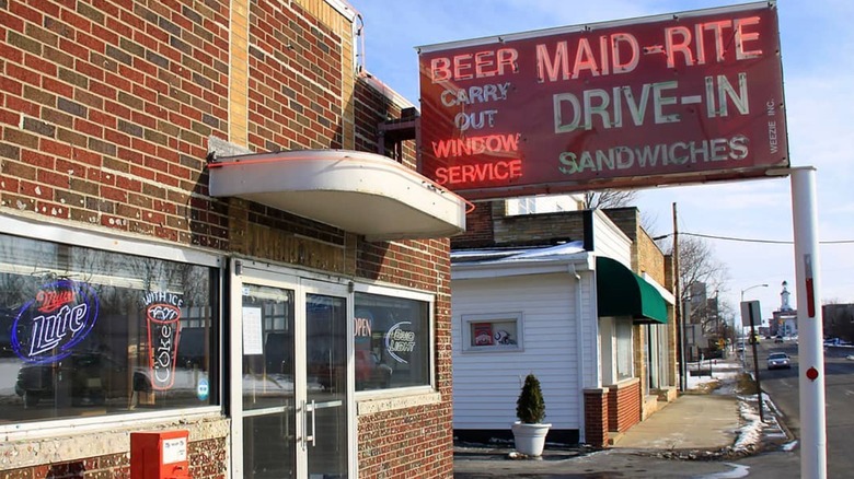 Maid-Rite restaurant storefront Greenville, Ohio