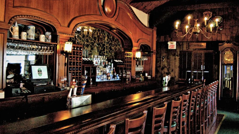 The interior bar at Village Tavern