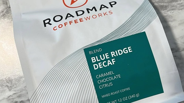 Roadmap Blue Ridge Decaf coffee bag