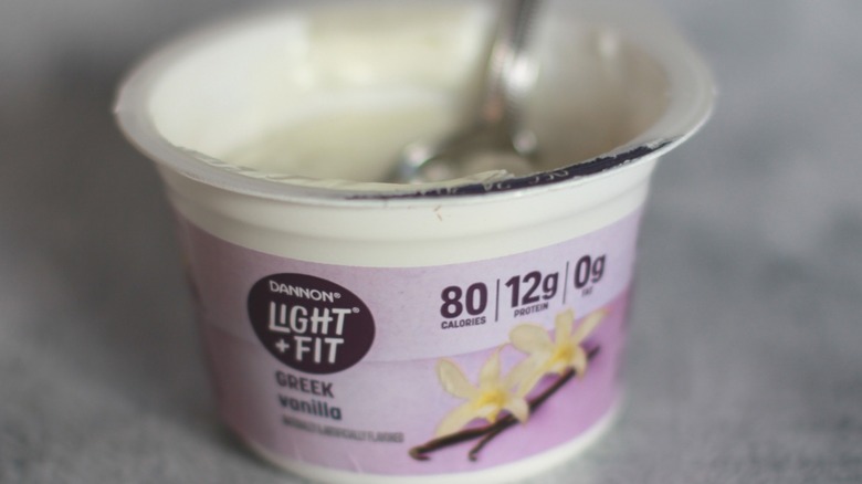 Dannon Light and Fit Vanilla Greek yogurt