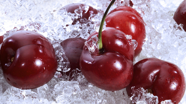 Cherries on ice