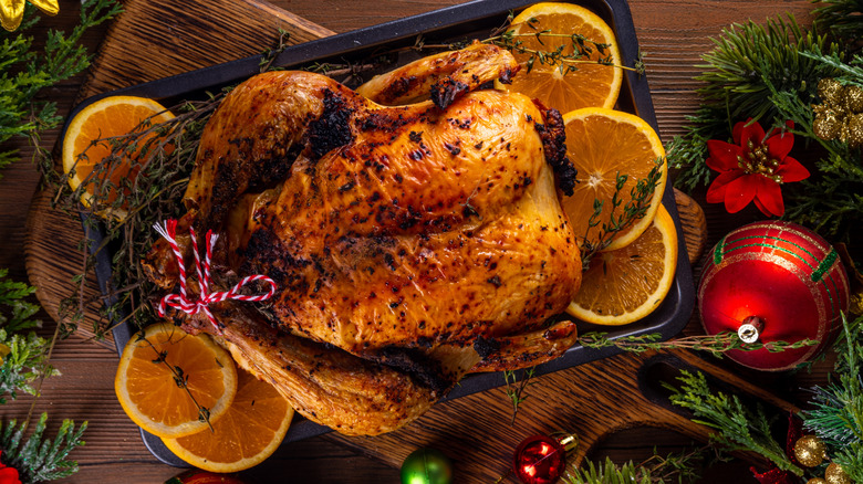 whole roasted chicken with herbs and citrus