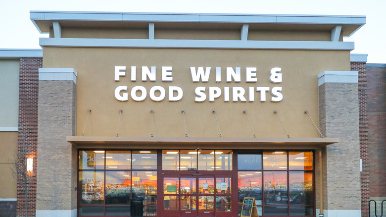 fine wine and good spirits storefront