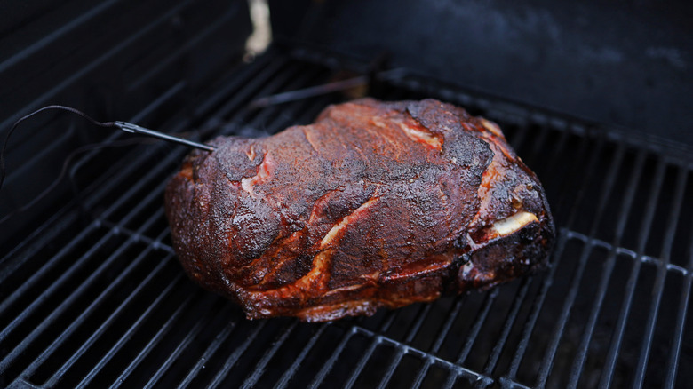 Smoked pork shoulder