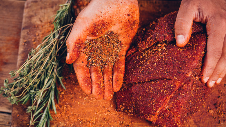 dry rub on pork