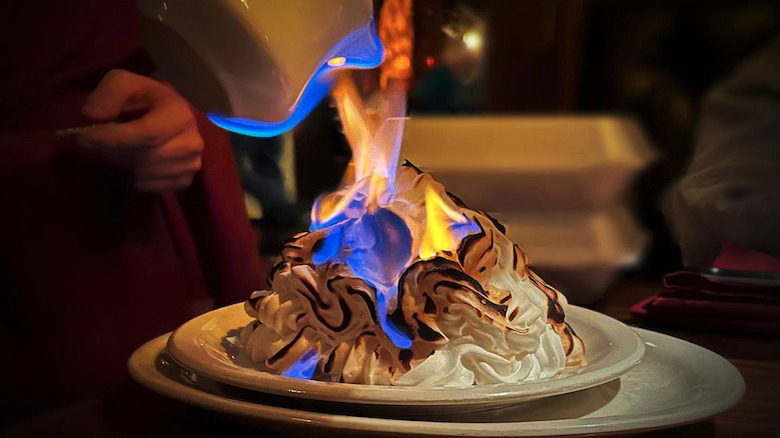 Flaming Baked Alaska