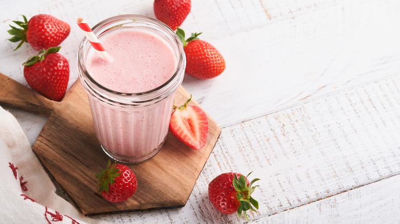 strawberry milkshake