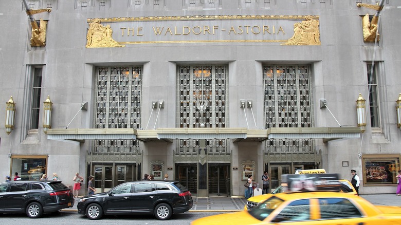 outside of waldorf astoria hotel