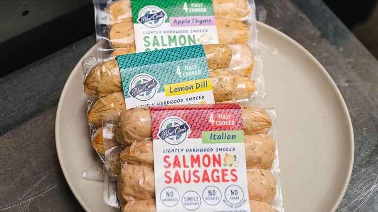 Blue Circle Foods' salmon sausage 