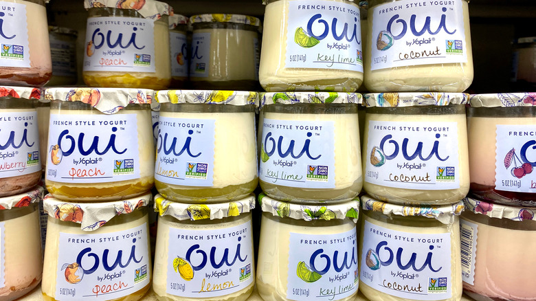 shelf of Oui by Yoplait