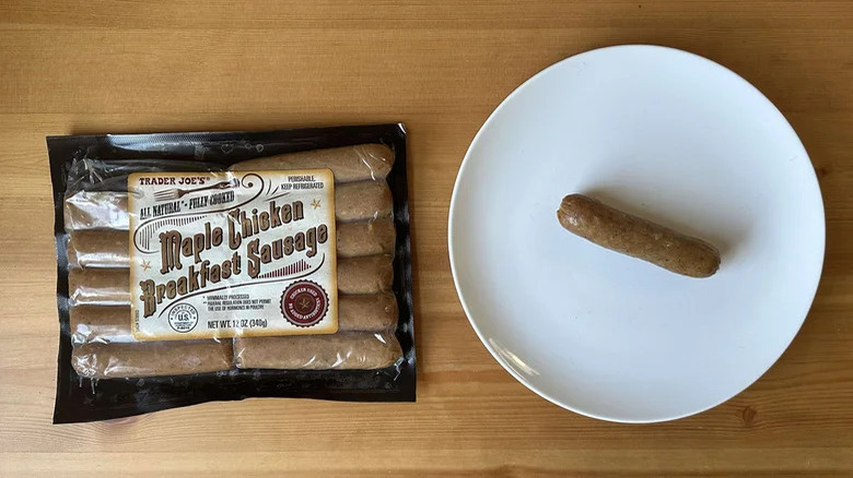 trader joe's maple chicken breakfast sausage