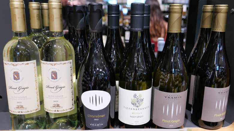 bottles of wine for Alto Adige, Italy