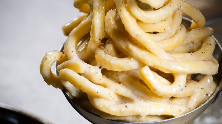 spoonful of cacio e pepe