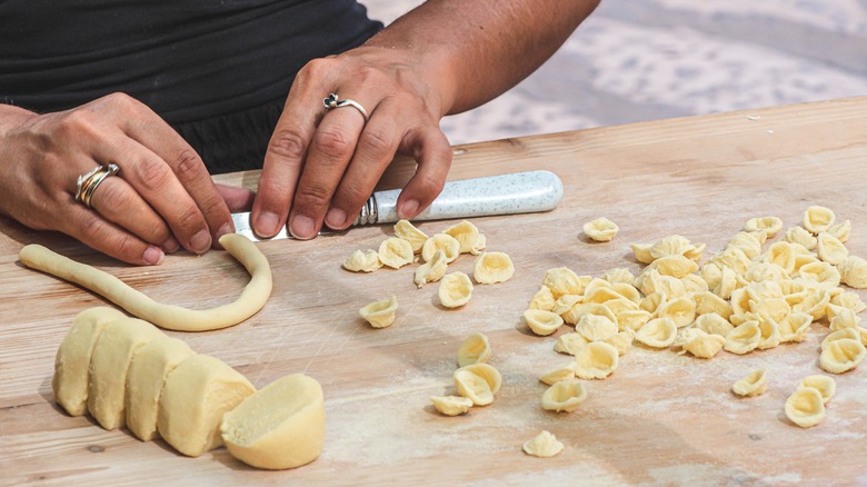 handmade orecchiette pasta