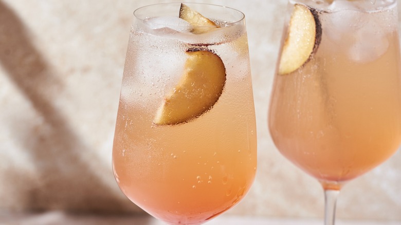 A Plum Ginger Cordial Mocktail