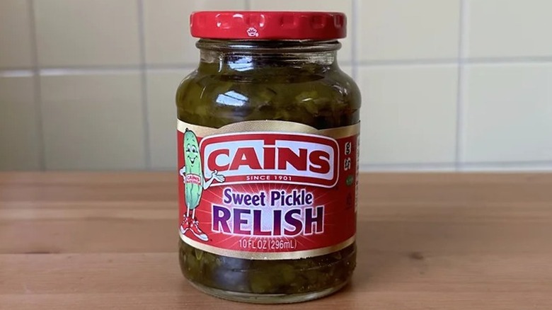 Cains Sweet Pickle Relish jar