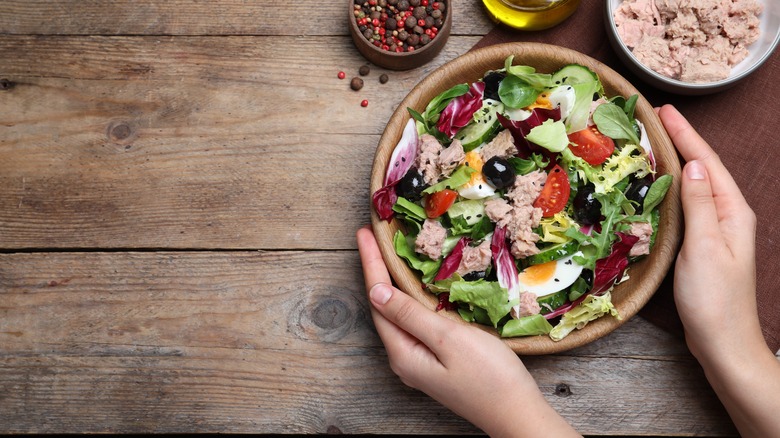 Chopped salad in a bowl