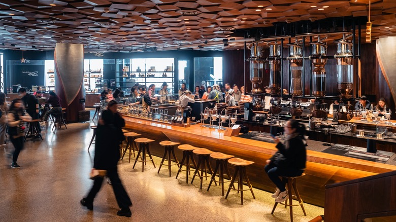 inside of a Starbucks Reserve Roastery