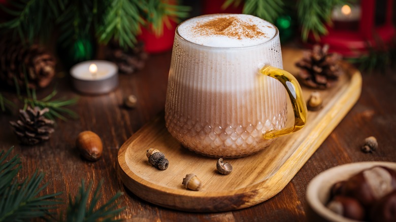 A festive eggnog.