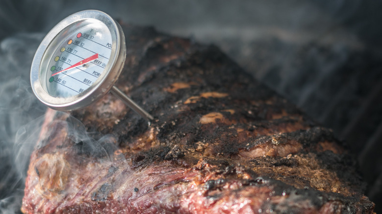 Tracking meat temperature