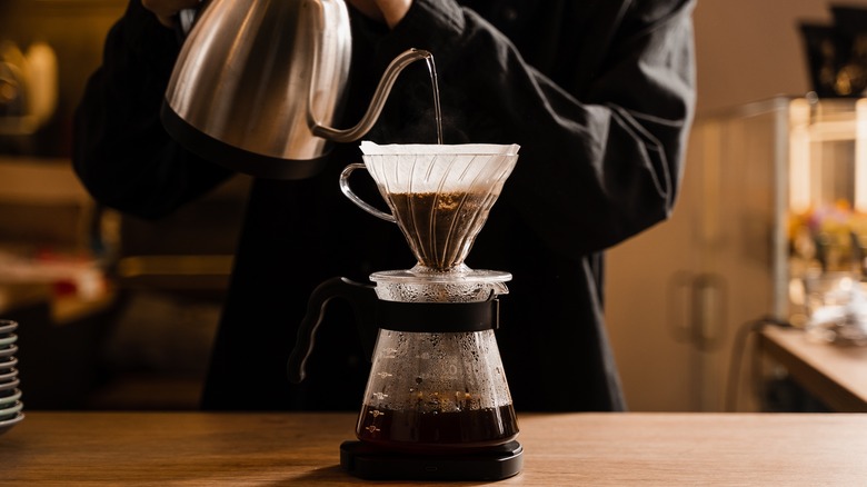 pour-over coffee