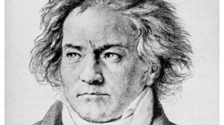 Ludwig van Beethoven drawing