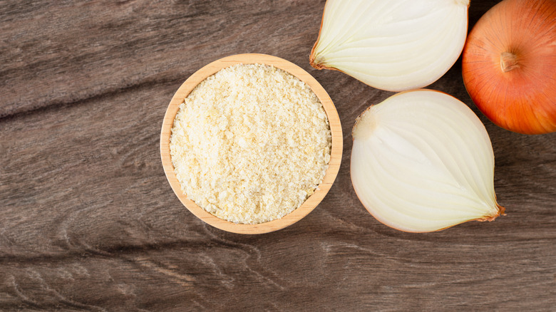 Bowl of dry onion soup mix