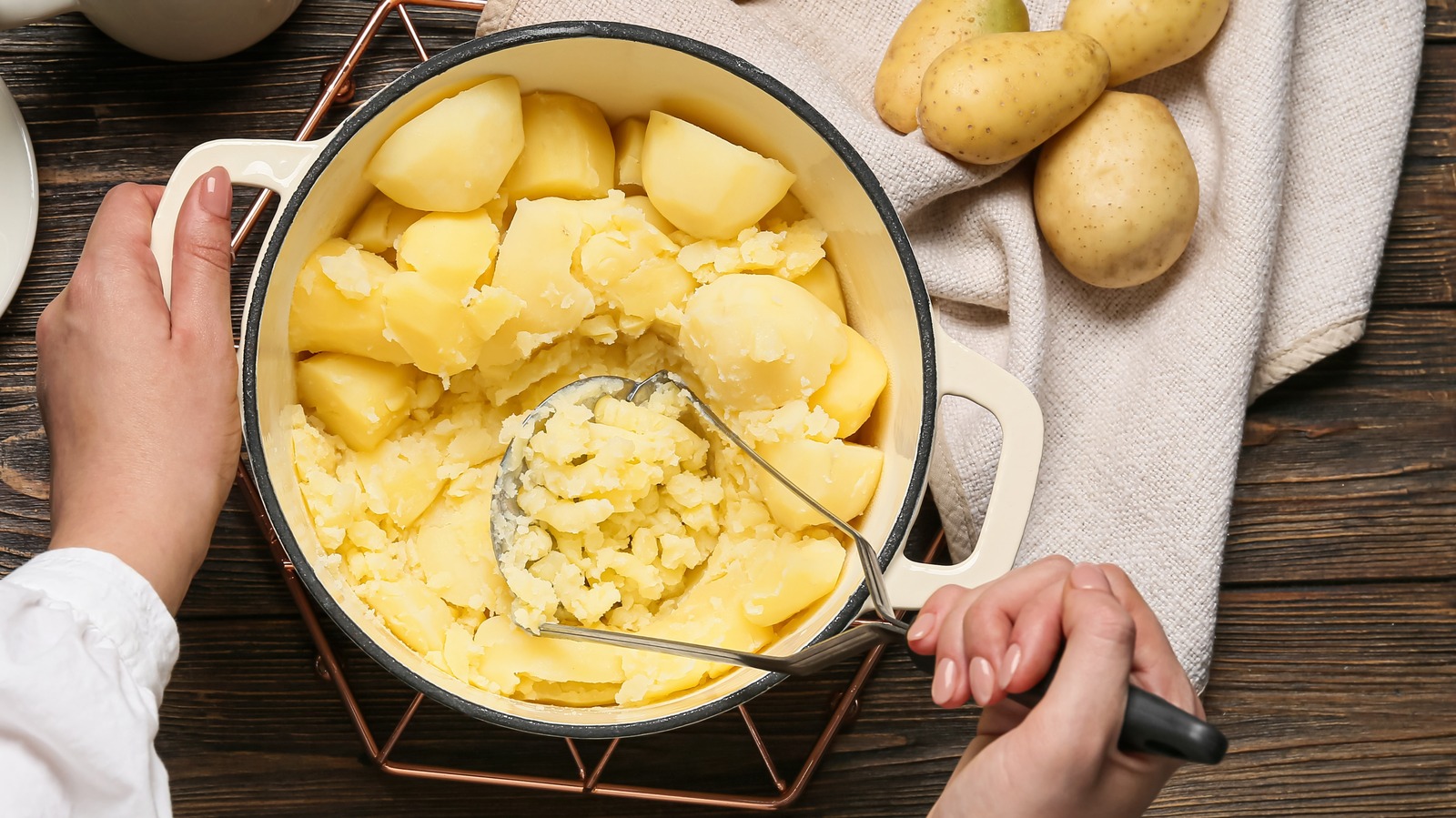 OXO - What's your trick for making fluffy mashed potatoes? We use