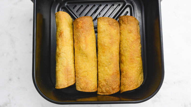 Crispy taquitos in air fryer