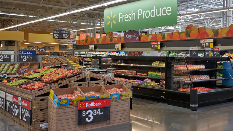 Walmart produce department