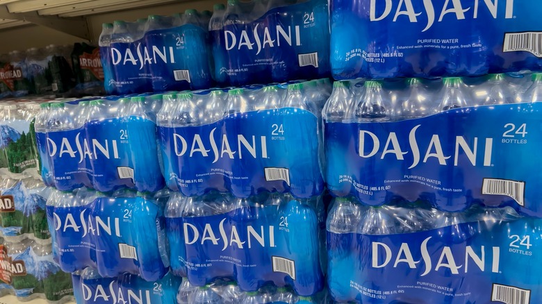 Dasani water bottles