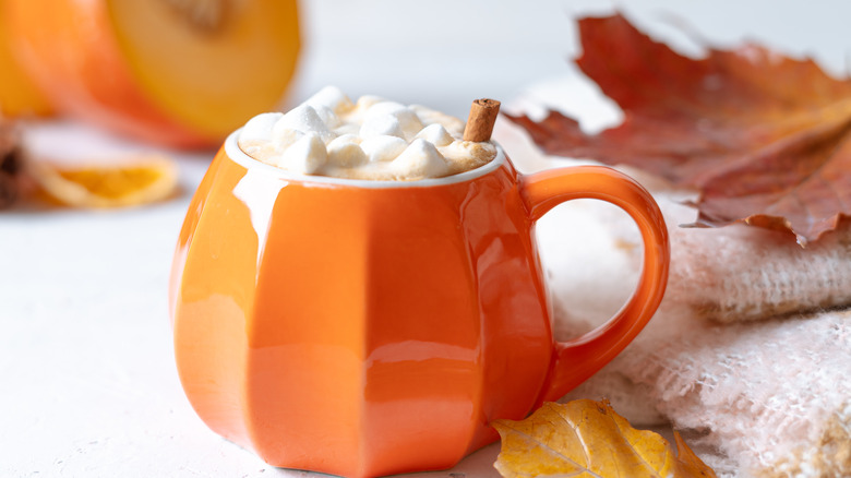 pumpkin spice creamer in glass jar