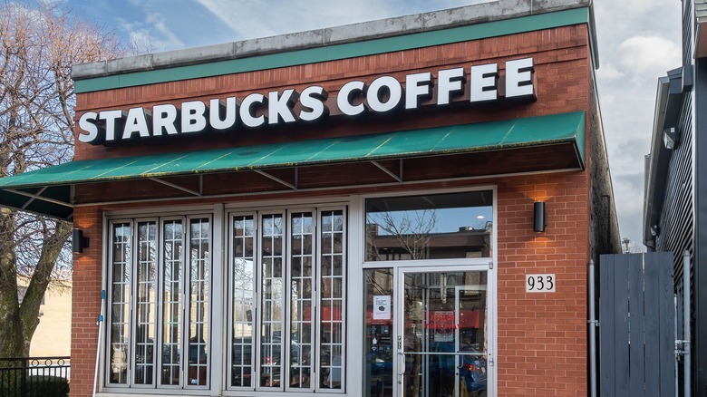 Exterior of a Starbucks