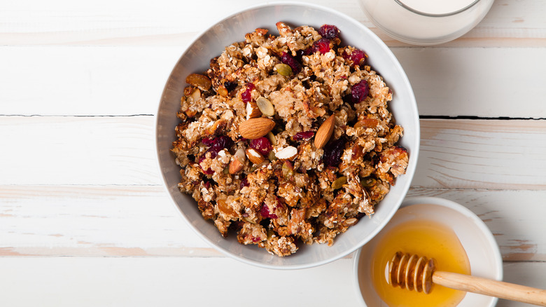 Granola in bowl