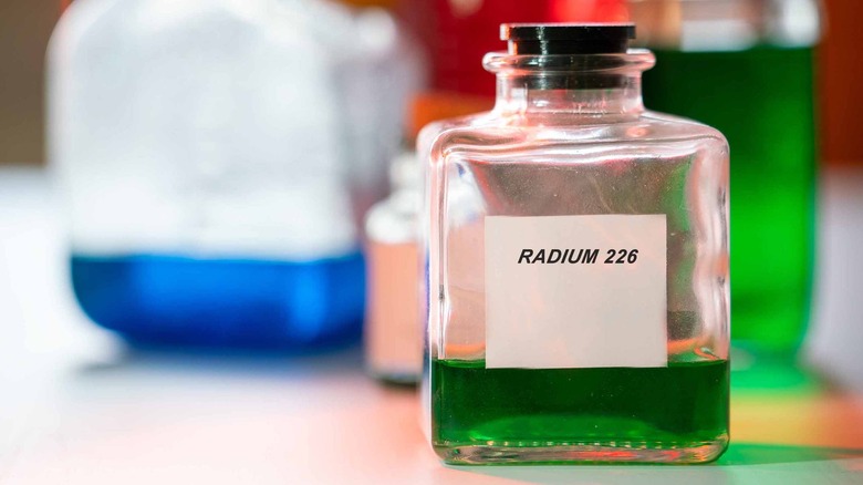 Bottle of radium