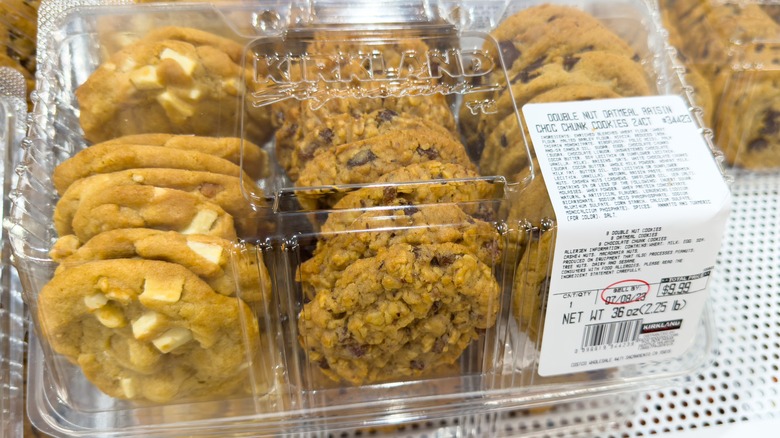 Variety pack of cookies at a Costco bakery