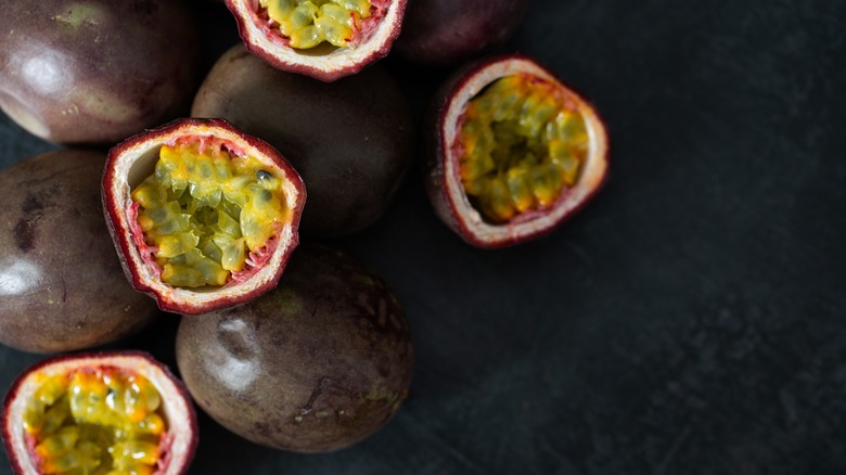 halved passionfruits