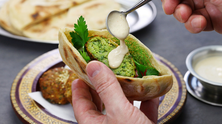 fava bean falafel