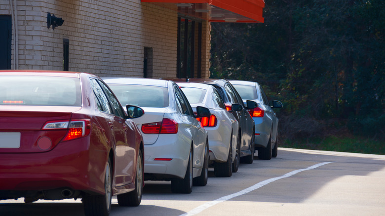 Line for the drive-thru